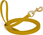 Viper Biothane K9 Working Dog Leash Waterproof Lead for Tracking Training Schutzhund Odor-Proof Long Line with Solid Brass Snap for Puppy Medium and Large Dogs, 15ft Treasure Gold