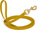 Viper Biothane K9 Working Dog Leash Waterproof Lead for Tracking Training Schutzhund Odor-Proof Long Line with Solid Brass Snap for Puppy Medium and Large Dogs, 20ft Treasure Gold