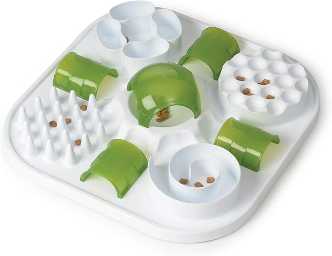 Catit Play Cat Treat Puzzle, Interactive Cat Toy, 43010, White