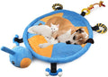 Idepet Dog Play Mat,Puppy Toy Mat with Chew Toys Multiple Dog Puzzle Interactive Toy Pet Playing Mat for Small Medium Dogs Cats,All-in-One (Turtle) | Dog Puzzle,Interactive Toy Pet Bed,for Small Medium Dogs Cats,All in one