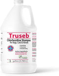 Truseb Chlorhexidine Shampoo for Dogs Cats & Horses with Aloe Vera - Antibacterial Antifungal Medicated Dog ketoconazole Shampoo and Conditioner -Skin Irritation, Hot Spots, Redness Relief (1 Gallon)