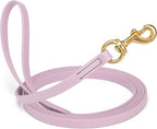 Viper Biothane K9 Working Dog Leash Waterproof Lead for Tracking Training Schutzhund Odor-Proof Long Line with Solid Brass Snap for Puppy Medium and Large Dogs, 33ft Pastel Purple
