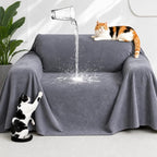 Loiion Cat Scratch Proof Furniture Protector Waterproof Sofa Cover 91"x71" | Pet-Friendly Couch Protector, Anti-Scratch & Anti-Slip Sofa Cover For Cats Dogs Kids, Machine Washable