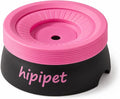 Dog Water Bowl No Spill with Floating Disk,Floating Pet Water Bowl for Dogs and Cats, for Travel and Home (Black+Pink(600ml))