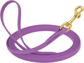 Viper Biothane K9 Working Dog Leash Waterproof Lead for Tracking Training Schutzhund Odor-Proof Long Line with Solid Brass Snap for Puppy Medium and Large Dogs, 20ft Amethyst Purple