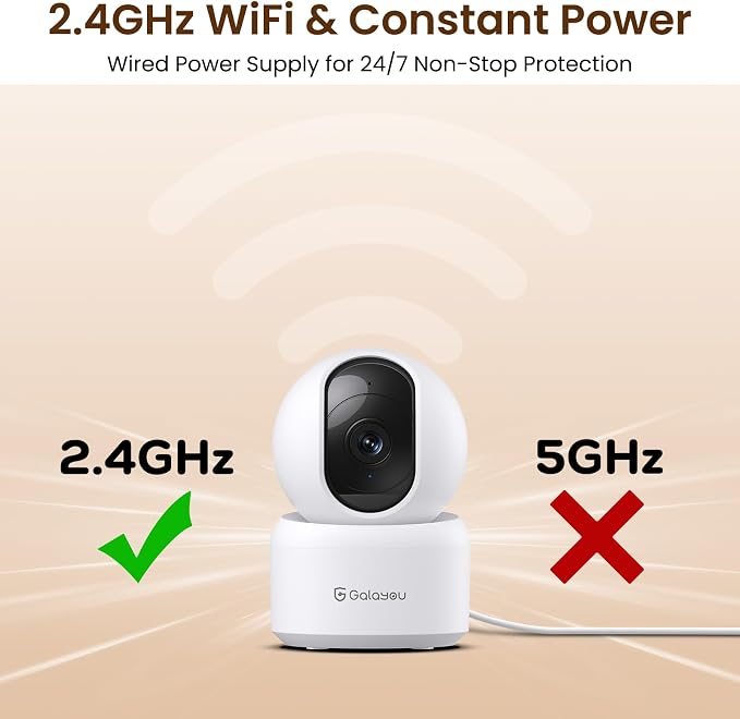 GALAYOU Dome Cameras Indoor for Home Security in 2K, G2 4Pack | Wi-Fi/Nanny Cam/Baby Monitor, with Phone APP, PTZ, Night Vision, Siren, Wired Plug, Two-Way Talk, 24/7 TF Card, Cloud Storage