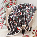 Touchat Sherpa Christmas Throw Blanket, Fuzzy Fluffy Soft Cozy Blanket, Fleece Flannel Plush Microfiber Blanket for Couch Bed Sofa (50" X 60", Snowman) by TOUCHAT