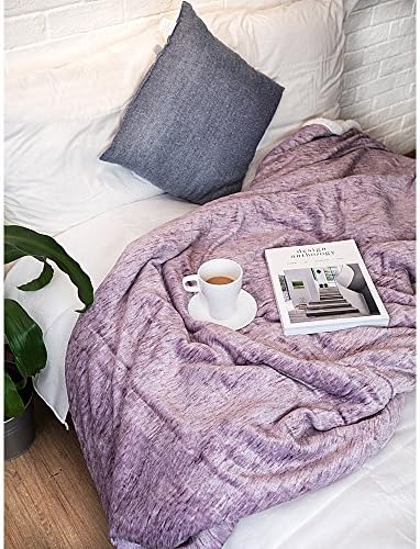 PAVILIA Sherpa Throw Blanket for Couch Sofa Bed, Melange Wine Red, 50x60 - Image 7