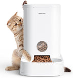 PAWGETHER® Gravity Cat Feeder, 1 Gallon/3.5L Dog Food Dispenser, No-Electricity Automatic Pet Feeder, Auto Refill Food Bowl for Cats & Small, Medium Dogs Easy to Fill