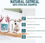 Bio-Groom Oatmeal Dog Shampoo, for Allergies and Itching, 12 fl oz, 2-Pack | Cruelty-Free, Dog Bathing Supplies, Puppy Shampoo for Sensitive Skin, Made in USA, Anti-Itch Products