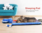 Idepet Dog Play Mat,Puppy Toy Mat with Chew Toys Multiple Dog Puzzle Interactive Toy Pet Playing Mat for Small Medium Dogs Cats,All-in-One (Crocodile) | Dog Puzzle,Interactive Toy Pet Bed,for Small Medium Dogs Cats,All in one