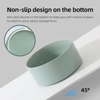 Havniva Cat Bowls Set of Two, 6.1” Ceramic Cat Food and Water Bowls | Cat Food Bowls Whisker Friendly, Non-Slip Base, Food-Grade Ceramic, Wide Opening, Dishwasher Safe, Cat Bowls for Indoor Cats