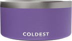 Coldest Dog Bowl - Anti Rust Metal, Non Slip, 3 Layers Insulated Stainless Steel Dog Bowls - Spill Proof & Heavy Duty - Water Bowl for Dogs, Cats & Pets, Dish Washer Safe (200 oz, Galaxy Purple)
