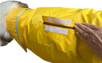 HugeHounds Extra Large Dog Yellow Rain Rover Raincoat with Half Hood XL- Waterproof-Includes a Travel Carry Bag