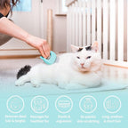 Leo's Paw The Original Pet Hair Removal Massaging Shell Comb | Soft Deshedding Brush Grooming and Shedding Matted Fur Remover Dematting tool for Long and Short Hair Cat Dog Puppy Bunny