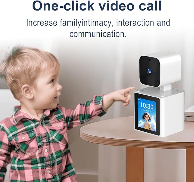 Two-Way Video Camera,Pet Dog Camera 1080P Dome Camera CS10 | Security Camera Indoor，Monitor for Elderly/Baby/Nanny/Pet/Dog with app, Pan/Tilt WiFi Cameras, Night Vision,