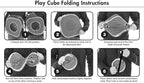 Kitty City Safari Jungle Cat Play Set, Collapsible Pop-Up Cat Toys Combo with Cube, Tunnel & Hideout, Interactive Indoor Kitty Playhouse for Exercise, Hiding & Lounging