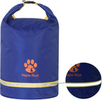 Dog Food Travel Bag - 84 Cups/26 lbs Capacity | Leak-Proof, Water-Resistant Dog Food Storage Container for Travel, Camping, RV & Outdoor | Collapsible, Easy-to-Clean Kibble Bag (Blue)
