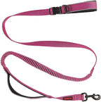 KONG Reflective Shock Absorbing Hands-Free Bungee Dog Leash 6' (Pink)