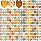 Geyoga 240 Pcs Fall Dog Bandanas Bulk, Thanksgiving Pet Bandanas by Geyoga