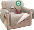 Turquoize 100% Waterproof Sofa Covers Chair Cover Slipcover Couch Protector Triple Non-Slip Sofa Slipcover for 1 Cushion Furniture Protector for Pets, Kids,Dog (Chair 23", Pale Oak)