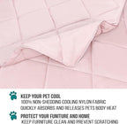 PetAmi Premium Cooling Dog Blanket | Lightweight Fluffy Pet Throw Blanket Bed Cover for Dogs, Cat, Puppies | Pet Blanket Furniture Protector Couch Sofa | Reversible Fuzzy Cozy | 29x40, Pink