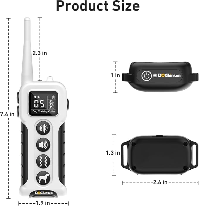 No Shock Dog Training Collar with Remote 3300ft Range | Vibrating Dog Collar, Vibration Collar for Small Medium Large Dogs, 9 Style Tones and Vibration Collar