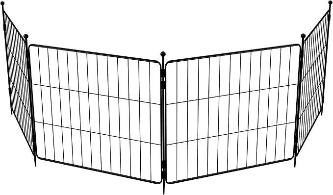 FXW MiniPaws Dog Playpen, Indoor, Yard & RV Camping, 20" H, 4 Panels | Portable, Expandable Layout, Tool-Free Setup, For Puppies & Small Dogs