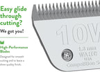 Wahl Professional Animal Competition Blade, 2377-100, 10 W | Extra Wide, Detachable Blade with 1/16 in Cut Length