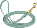 Viper Biothane K9 Working Dog Leash Waterproof Lead for Tracking Training Schutzhund Odor-Proof Long Line with Solid Brass Snap for Puppy Medium and Large Dogs, 20ft Sage Green