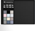 URMONA 34 x 22 in Waterproof Silicone Under Sink Mat, Cabinet Protector | Black, Under Kitchen Sink Mat, Kitchen Cabinet Liner, Bathroom Sink Protector, Pet Food Mat and Cat Litter Mat
