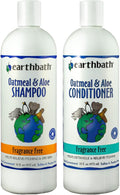 earthbath, Oatmeal & Aloe Dog Shampoo and Conditioner Oatmeal Shampoo For Dogs - Itchy, Dry Skin Relief, Dog Wash, Made in USA, Dog Conditioner, Fragrance Free Pet Shampoos - 16 Oz (1 Set)