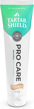Tartar Shield® Pro Care Dog & Cat Toothpaste, VOHC Accepted, 3 oz. | Clinically Proven Plaque, Tartar & Halitosis Reduction | Human-Grade Natural Ingredients | Coconut Flavor | Made in the USA