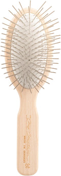 Chris Christensen 35 mm Oval Pin Dog Brush, Original Series, Groom Like a Professional, Stainless Steel Pins, Lightweight Beech Wood Body, Ground and Polished Tips