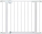 Safety 1st Easy Install Walk Thru Baby Gate for Doorway With Door, Dog Gates, Fits 29"-38", Easy Install 28" Tall, White