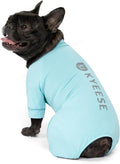 KYEESE UV Protection Dog Shirt, UPF 50+ Cooling Summer Jumpsuit for Small Dogs, Breathable Reflective Shedding Control Dog Sun Shirts, Quick-Dry Dogs Onesie Pet Clothes, Blue, L