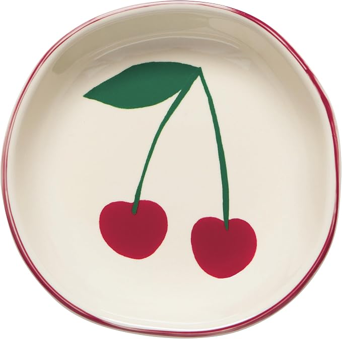 Jubilee Stoneware Pinch Bowls, Very Cherry