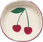 Jubilee Stoneware Pinch Bowls, Very Cherry