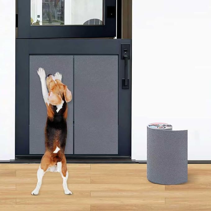 Pet Nail Self Adhesive Replacement Emery Paper, 10in*13ft, Gray | Fits Most Dog Scratch Pad DIY on the Places Where Pets Like to Scratch Alternatives to Cat and Dog Nail Clippers