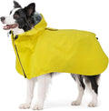 Waterproof Dog Raincoat with Hood, Windproof Rain Jacket for Medium Dogs | Adjustable Dog Rain Coat with Leash Hole, Reflective Poncho for Rainy&Snowy Day, Fits French Bulldog, Beagle, Shiba Inu