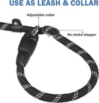 HOMIMP Slip Lead Dog Leash 6 FT - Reflective 4 PCS Bulk Color Heavy Duty Rope Dogs Leash for Small Medium Large Dogs Puppy - Soft Long Padded Handle Thick Dog Leashes for Shelter, Vet, Training