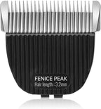 7FC Pet Clipper Replacement Blade for P60 & P300, Detachable 440C Stainless Steel Fixed Blade & Titanium-Plated Ceramic Moving Blade, 3.2mm (1/8")