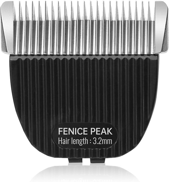 7FC Pet Clipper Replacement Blade for P60 & P300, Detachable 440C Stainless Steel Fixed Blade & Titanium-Plated Ceramic Moving Blade, 3.2mm (1/8")