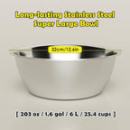SHAINFUN 203oz Elevated Dog Water Bowl for Large Dogs with mat, Adjustable Height 10-17.8in, Tall Raised Dog Water Stand