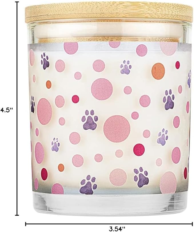 Pet House Candles, Scented Pet Candles, Natural Plant-Based, 60 Hour Burn Time - Pink Sugar, 9 oz, 2 Pack