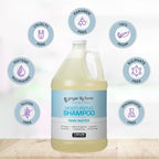 Ginger Lily Farms Club & Fitness Moisturizing Shampoo for All Hair Types, 100% Vegan & Cruelty-Free, Rain Water Scent, 1 Gallon (128 fl oz) Refill
