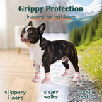 Dog Shoes for Small Dogs, Puppy Dog Boots for Winter Snow, Hot Pavement, Dog Booties & Paw Protectors Pink Size 2