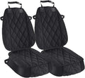 AsFrost Dog Seat Cover Cars Trucks SUVs, Thick 600D Heavy Duty Pets Car Seat Cover, Waterproof & Wear-Resistant Durable Nonslip Backing & Hammock Convertible, Black, 2 Pack | Thick 600D Oxford, Heavy Duty, Waterproof & Wear-Resistant, Durable Nonslip B...