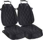 AsFrost Dog Seat Cover Cars Trucks SUVs, Thick 600D Heavy Duty Pets Car Seat Cover, Waterproof & Wear-Resistant Durable Nonslip Backing & Hammock Convertible, Black, 2 Pack | Thick 600D Oxford, Heavy Duty, Waterproof & Wear-Resistant, Durable Nonslip B...