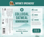 Nature's Specialties Colloidal Oatmeal Ultra Concentrated Medicated Dog Shampoo for Pets, Makes up to 11 Gallons, Natural Choice for Professional Groomers, Relieves Itching, Made in USA, 1 gal